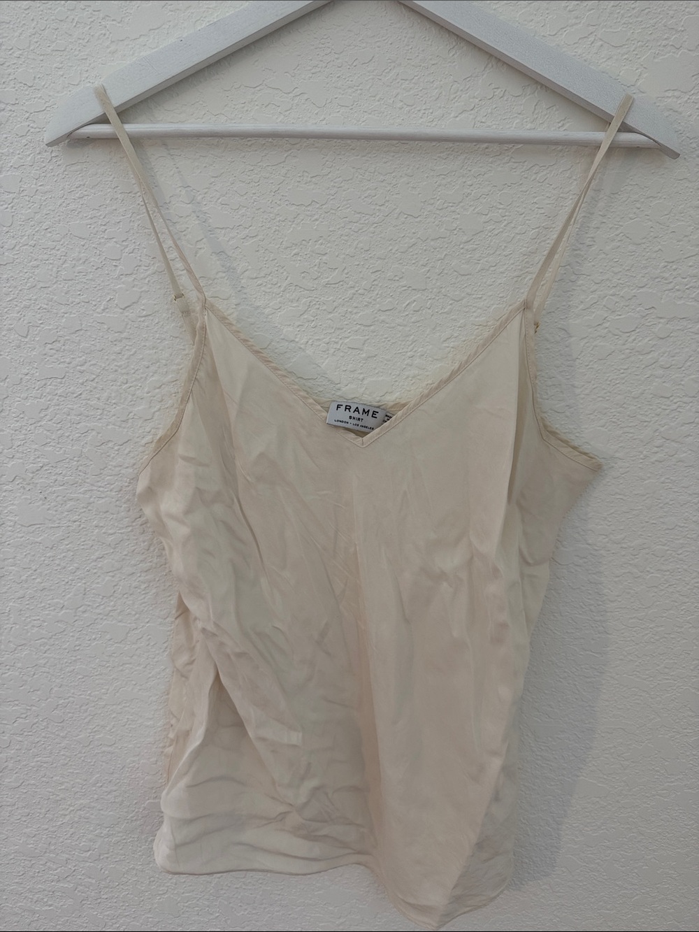 Frame Denim Cream Silk Cami